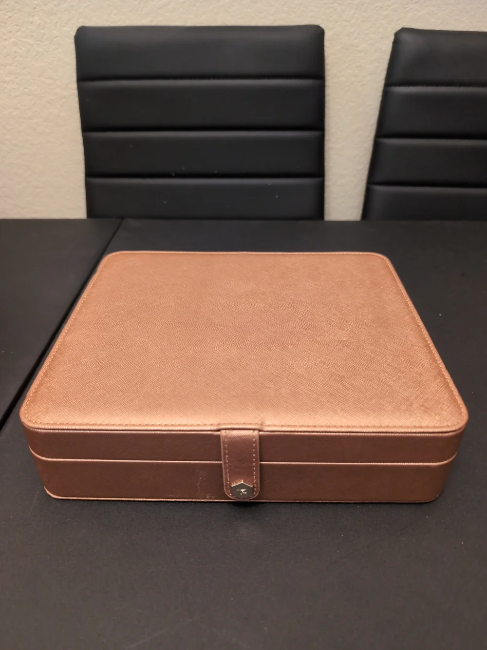 Large Jewelry Organizer Box in Copper Tone